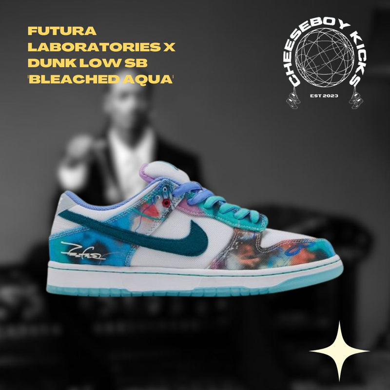 Futura Laboratories x Nike Dunk Low SB Bleached Aqua